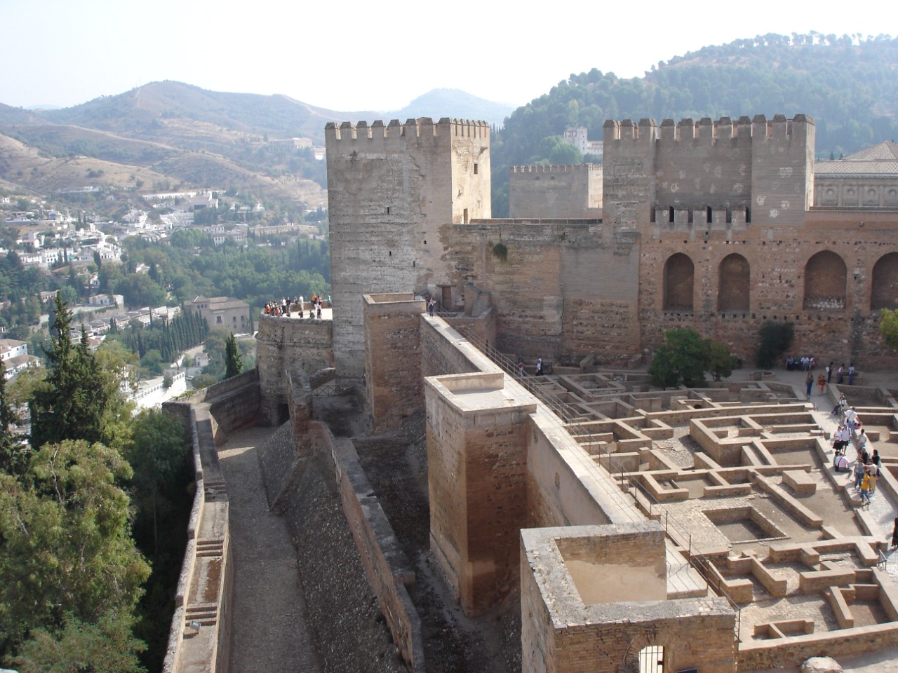Alcazaba, the oldest part of Alhambra complex